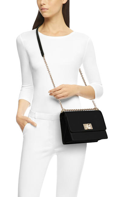 1927 Small Umhängetasche aus Leder Schwarz - Damentaschen