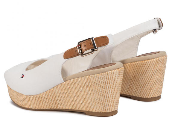 ELBA Keilsandalen Elfenbein - Damenschuhe