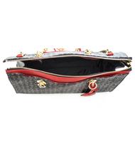 POLLINI Heritage Classic Handshopper, mit Schulterriemen schwarzer Lack - Damentaschen - 5