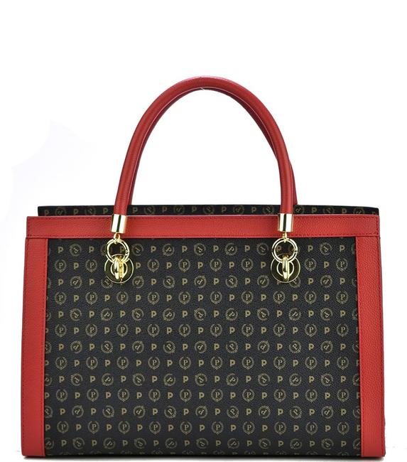 Heritage Classic Satchel Handtasche oder Umh&auml;ngetasche schwarzer Lack - Damentaschen