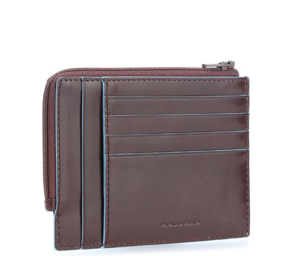 BLUE SQUARE Ledergeldbörse mit RFID MAHAGONI - Brieftaschen Herren