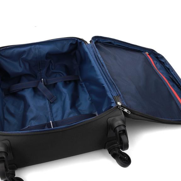 Trolley THUNDER, Handgep&auml;ck, erweiterbar SCHWARZ - Handgep&auml;ck