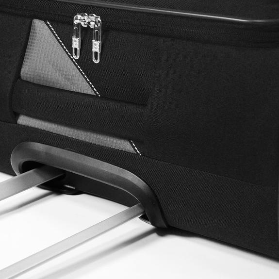 Trolley THUNDER, Handgep&auml;ck, erweiterbar SCHWARZ - Handgep&auml;ck