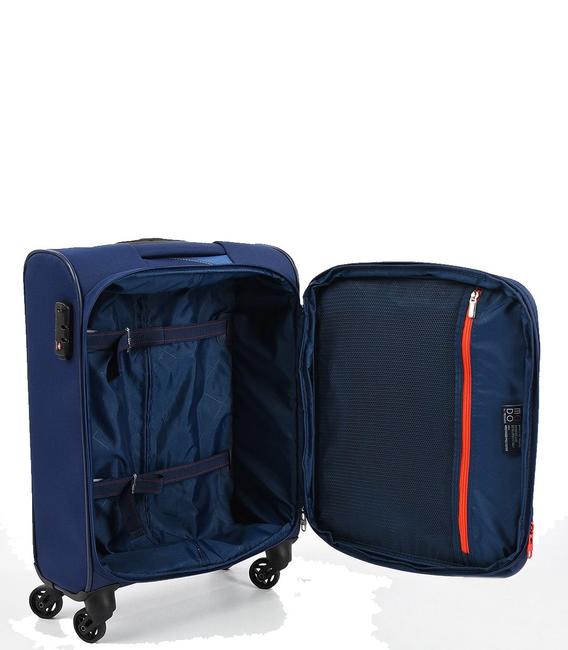 Trolley THUNDER, Handgep&auml;ck, erweiterbar Blau - Handgep&auml;ck