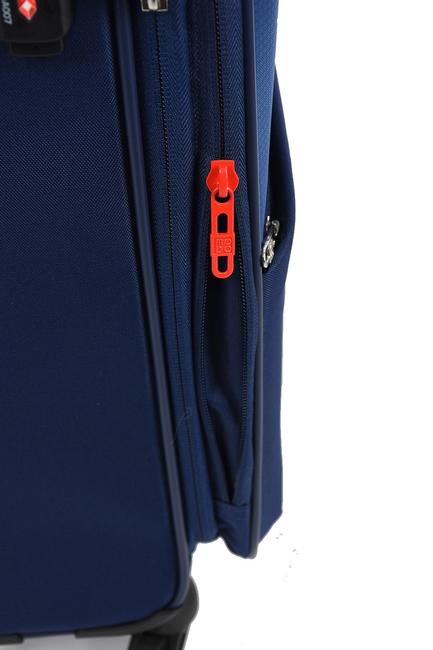 Trolley THUNDER, Handgep&auml;ck, erweiterbar Blau - Handgep&auml;ck