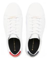 TOMMY HILFIGER  ESSENTIAL CUPSOLE Sneakers aus Leder RWB - Damenschuhe - 3
