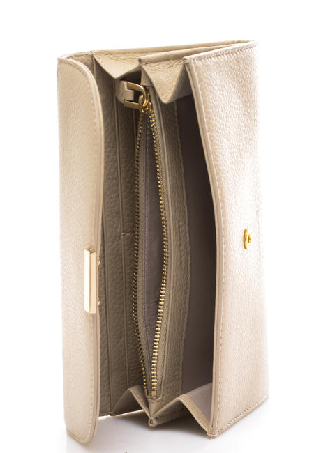  CHER Geldb&ouml;rse aus Leder Muschel - Brieftaschen Damen
