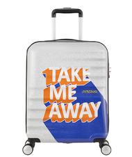 AMERICAN TOURISTER Trolley WAVEBREAKER, Handgep&auml;ck NIMM MICH WEG BLAU / ORANGE - Handgep&auml;ck - 3
