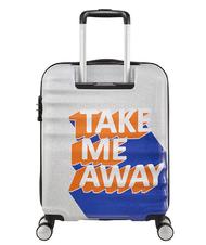 AMERICAN TOURISTER Trolley WAVEBREAKER, Handgep&auml;ck NIMM MICH WEG BLAU / ORANGE - Handgep&auml;ck - 4