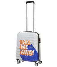 AMERICAN TOURISTER Trolley WAVEBREAKER, Handgep&auml;ck NIMM MICH WEG BLAU / ORANGE - Handgep&auml;ck - 6