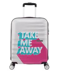 AMERICAN TOURISTER Trolley WAVEBREAKER, Handgep&auml;ck NIMM MICH WEG ROSA / T&Uuml;RKIS - Handgep&auml;ck - 3