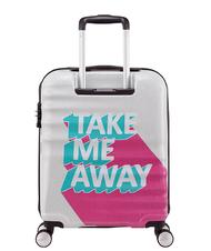AMERICAN TOURISTER Trolley WAVEBREAKER, Handgep&auml;ck NIMM MICH WEG ROSA / T&Uuml;RKIS - Handgep&auml;ck - 4