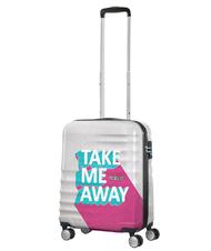 AMERICAN TOURISTER Trolley WAVEBREAKER, Handgep&auml;ck NIMM MICH WEG ROSA / T&Uuml;RKIS - Handgep&auml;ck - 7