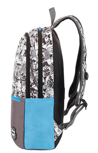 URBAN GROOVE 13 "Laptop-Rucksack MICKEY-COMICS BLAU - Rucks&auml;cke f&uuml;r Schule &amp; Freizeit