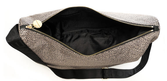 LUNA M Schultertasche OP / NATUR / SCHWARZ - Damentaschen