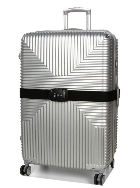  GLOBAL TRAVEL TSA-Gepäckgurt, mit Kombination SCHWARZ - Reisezubehör