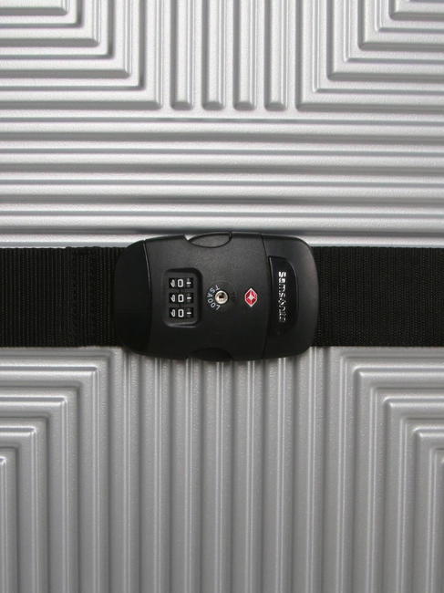  GLOBAL TRAVEL TSA-Gepäckgurt, mit Kombination SCHWARZ - Reisezubehör
