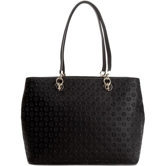 Heritage Embossed Umh&auml;ngetasche mit austauschbaren Griffen Schwarz Schwarz - Damentaschen