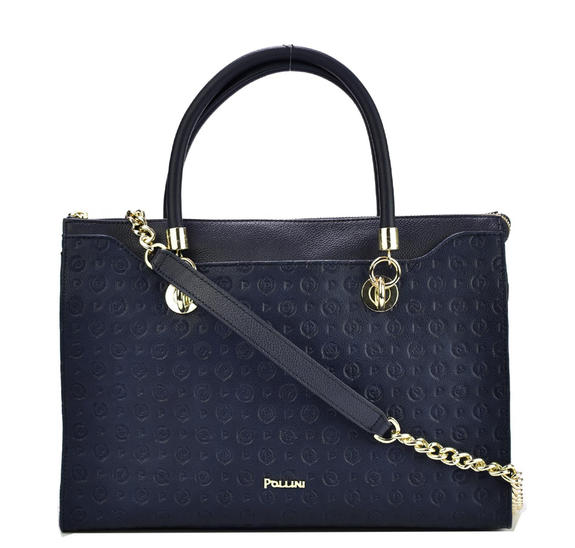 Heritage Embossed Umh&auml;ngetasche, mit Schulterriemen Blau - Damentaschen