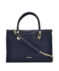 POLLINI Heritage Embossed Umh&auml;ngetasche, mit Schulterriemen Blau - Damentaschen - 2