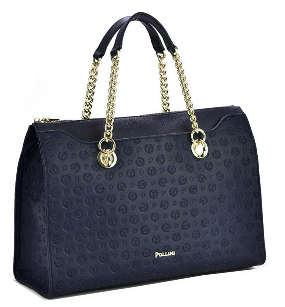 Heritage Embossed Umh&auml;ngetasche, mit Schulterriemen Blau - Damentaschen