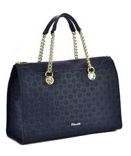 POLLINI Heritage Embossed Umh&auml;ngetasche, mit Schulterriemen Blau - Damentaschen - 3