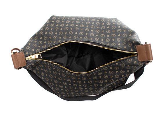 Heritage Classic Umh&auml;ngetasche mit Lederdetails Schwarz Braun - Damentaschen