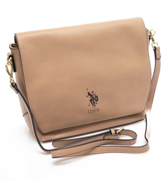 S.U.A. POLO ASSN. CHEYENNE Umh&auml;ngetasche leichtes Taupe - Damentaschen