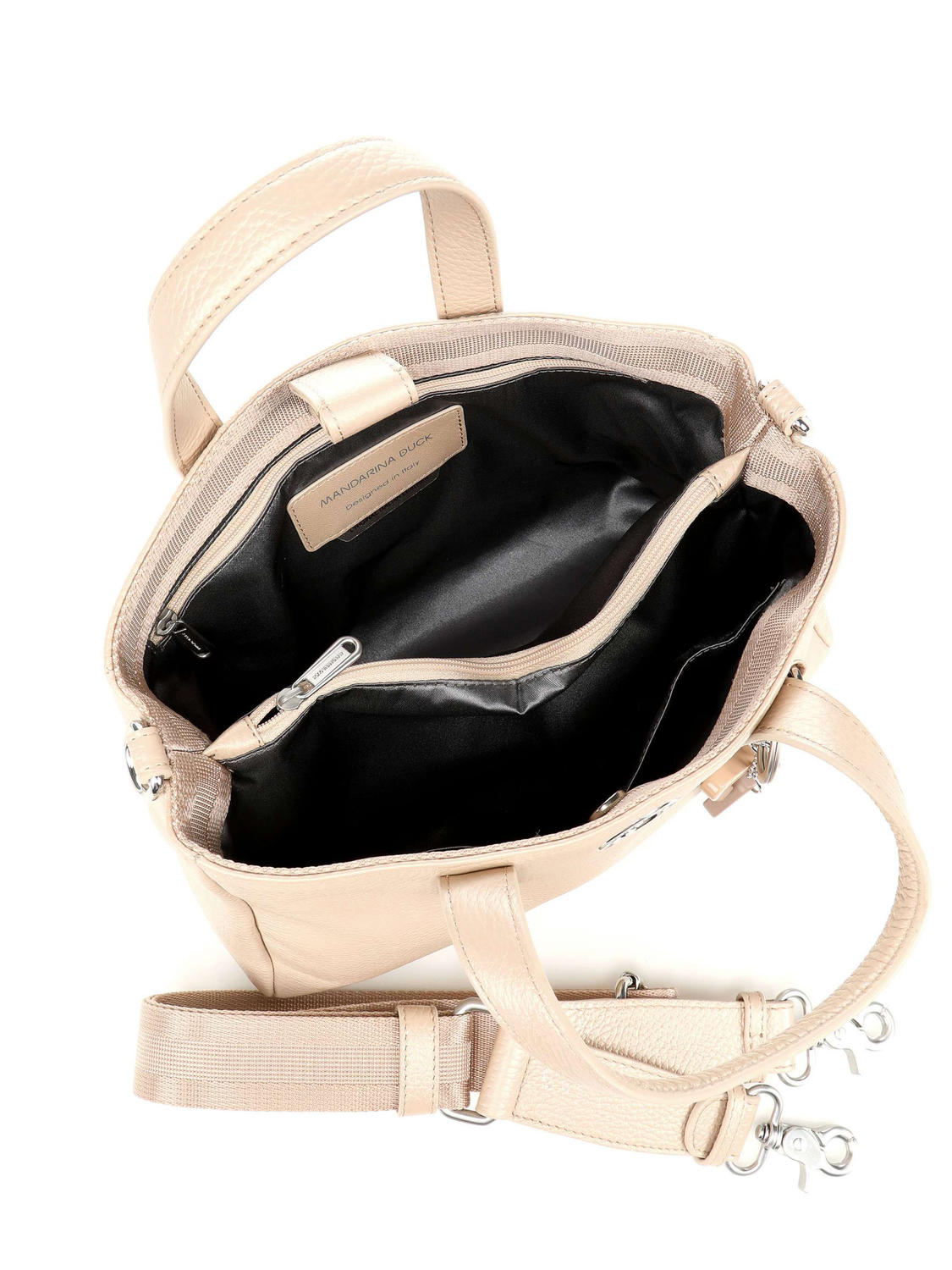 Mandarina Duck Mellow Lux S Tasche Mit Schulterriemen, Aus Leder 