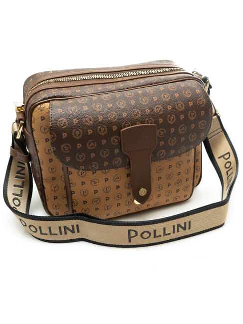  HERITAGE Kleine Umh&auml;ngetasche braun / creme - Damentaschen