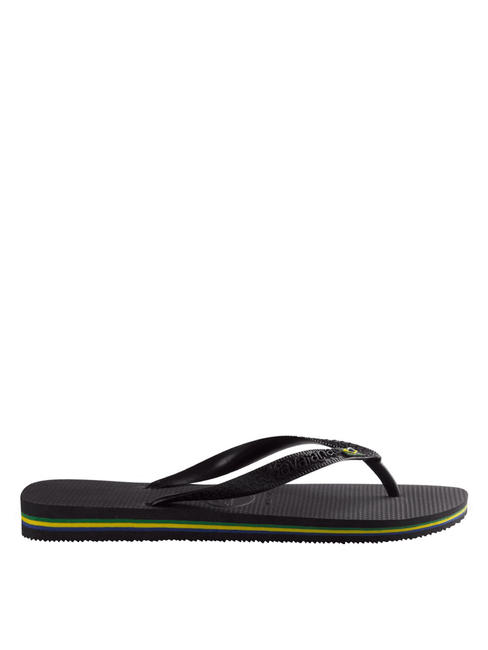  BRASILIEN-LOGO-Flip-Flops SCHWARZ - Schuhe Unisex