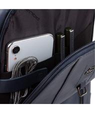 PIQUADRO HAKONE Laptop-Rucksack 14 ", aus Leder Blau - PC-Rucks&auml;cke - 4