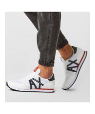 ARMANI EXCHANGE RIO Niedrige Turnschuhe MULTICOLOR / OP.WEISS + SCHWARZ - Herrenschuhe - 7