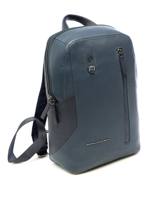 HAKONE Rucksack aus Leder Blau - PC-Rucks&auml;cke