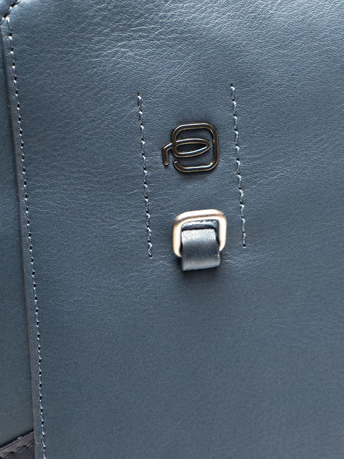 HAKONE Rucksack aus Leder Blau - PC-Rucks&auml;cke