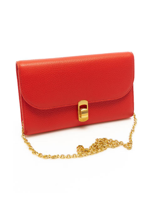 zaniah portafoglio pelle vitello ZANIAH Clutch mit Schulterriemen POLNISCH ROT - Brieftaschen Damen