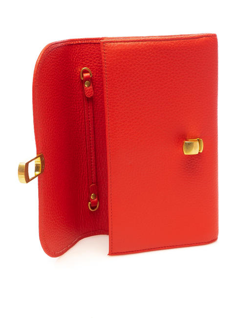 zaniah portafoglio pelle vitello ZANIAH Clutch mit Schulterriemen POLNISCH ROT - Brieftaschen Damen