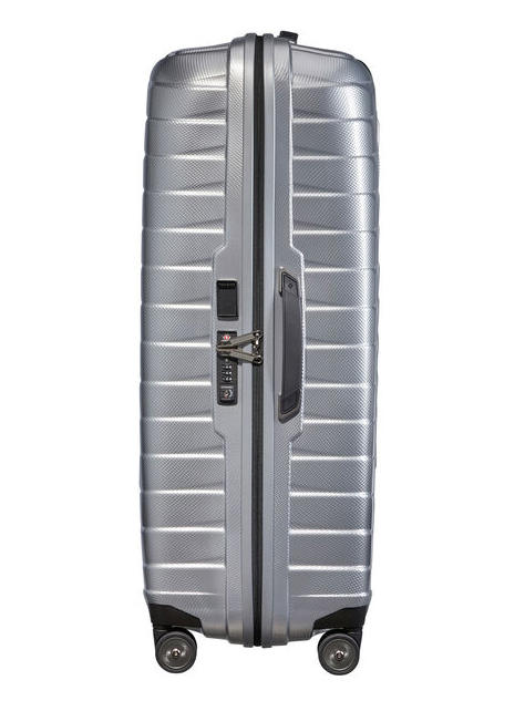 PROXIS Extra großer Einkaufswagen SILBER - Harte Trolleys