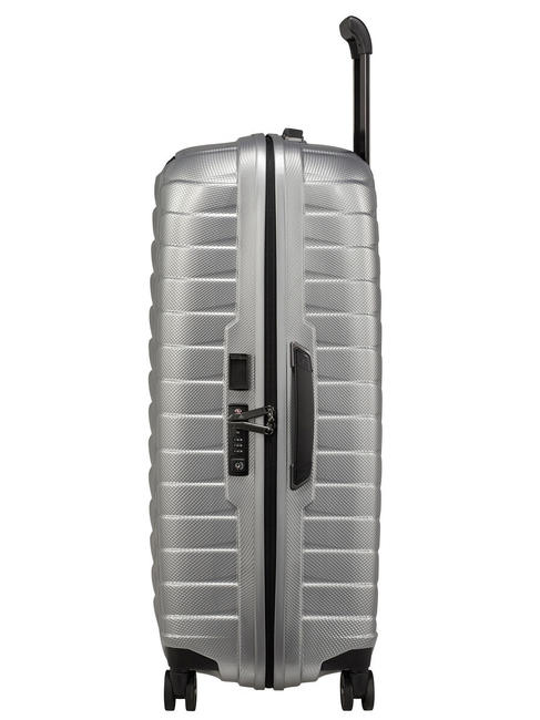 PROXIS Großer ultraleichter Trolley SILBER - Harte Trolleys