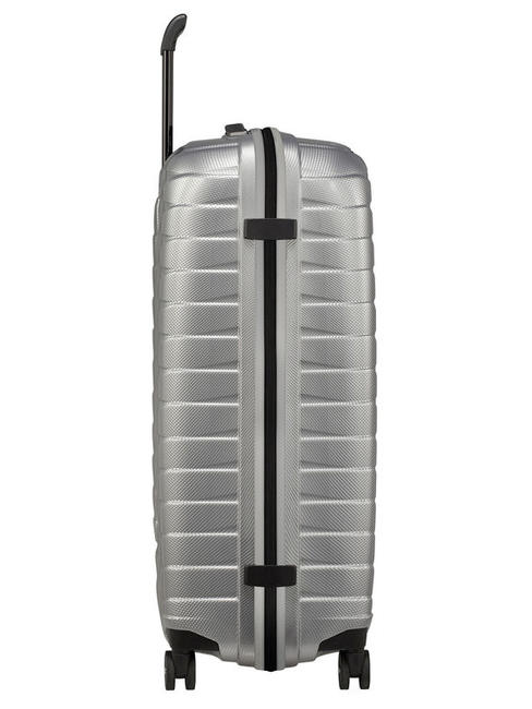 PROXIS Großer ultraleichter Trolley SILBER - Harte Trolleys