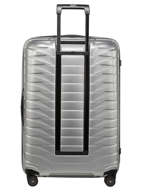 PROXIS Großer ultraleichter Trolley SILBER - Harte Trolleys