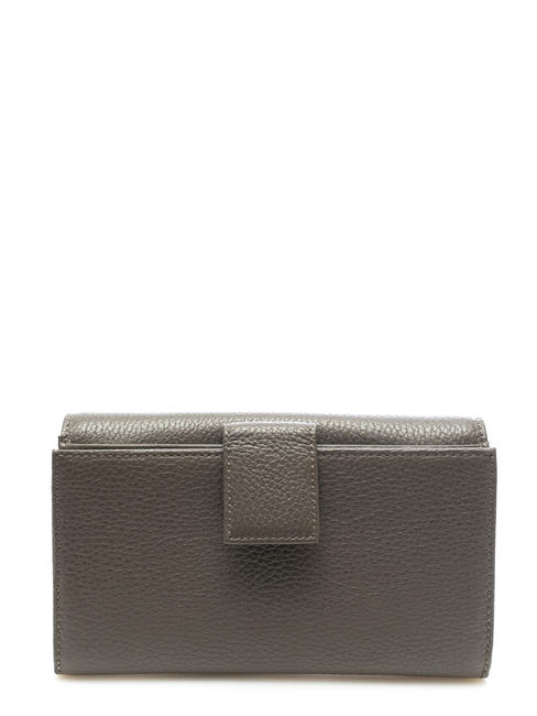  Kompakte Brieftasche aus Leder Taubengrau - Brieftaschen Damen