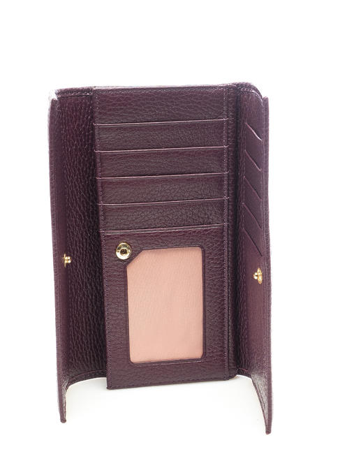  Kompakte Brieftasche aus Leder VIOLETT - Brieftaschen Damen