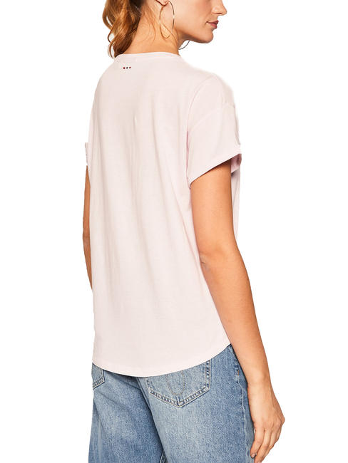  SICCARI Damen-T-Shirt Bl&uuml;tenblatt rosa - T-Shirts und Tops f&uuml;r Damen