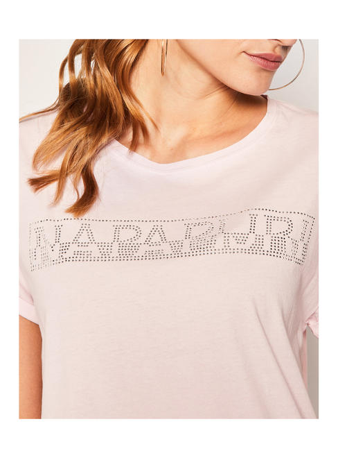  SICCARI Damen-T-Shirt Bl&uuml;tenblatt rosa - T-Shirts und Tops f&uuml;r Damen