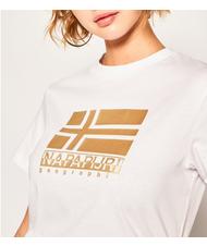 NAPAPIJRI Napapijri SHYAMOLI Frauen-T-Shirt HELL WEISS 002 - T-Shirts und Tops f&uuml;r Damen - 3