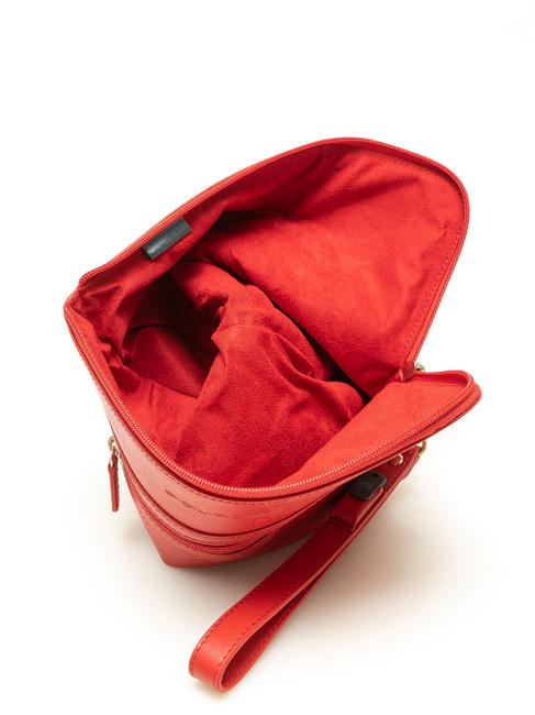 CRAYON Ledertasche mit Manschette ROT - Tablettmappe &amp; Organizer