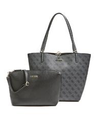 GUESS  ALBY TOGGLE 4G Einkaufstasche mit Clutch KOHLESCHWARZ - Damentaschen - 2