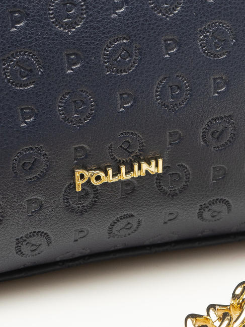  Mini-Tasche mit HERITAGE-PR&Auml;GUNG und Schulterriemen Blau - Damentaschen