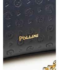 POLLINI  Mini-Tasche mit HERITAGE-PR&Auml;GUNG und Schulterriemen Blau - Damentaschen - 3
